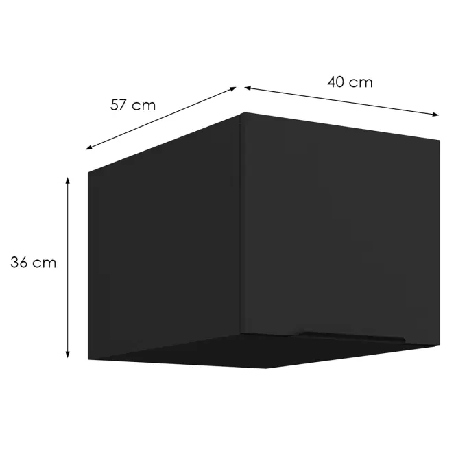 Kuchynská skrinka Aria-Bl/Bl Anti Fingerprint 40 Nagu-36 1f