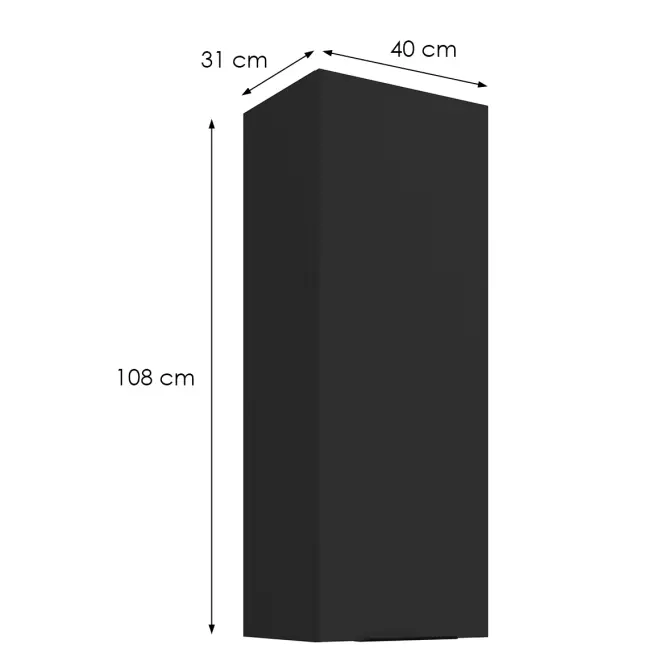Kuchynská skrinka Aria-Bl/Bl Anti Fingerprint 40g-108 1f