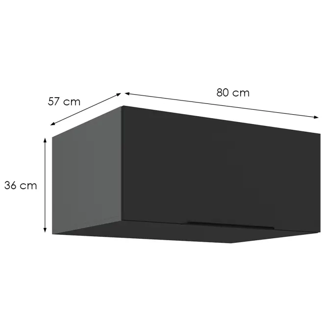Kuchynská skrinka Aria-Bl/Ant Anti Fingerprint 80 Nagu-36 1f