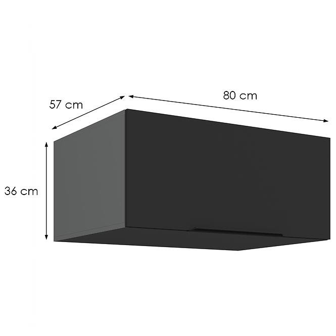 Kuchynská skrinka Aria-Bl/Ant Anti Fingerprint 80 Nagu-36 1f