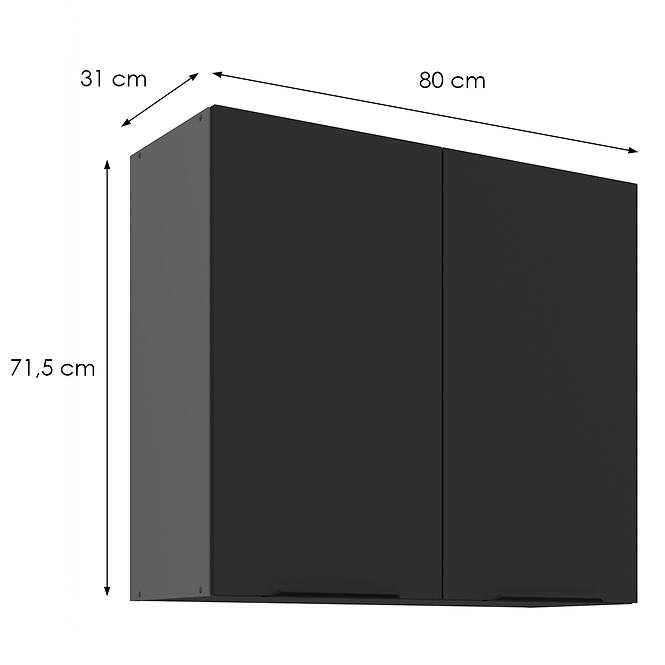 Kuchynská skrinka Aria-Bl/Ant Anti Fingerprint 80g-72 2f