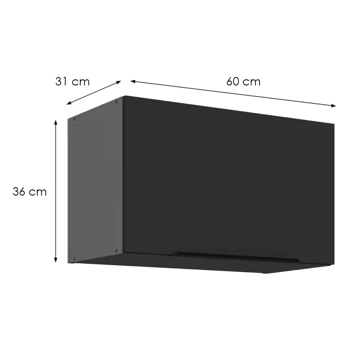 Kuchynská skrinka Aria-Bl/Ant Anti Fingerprint 60gu-36 1f