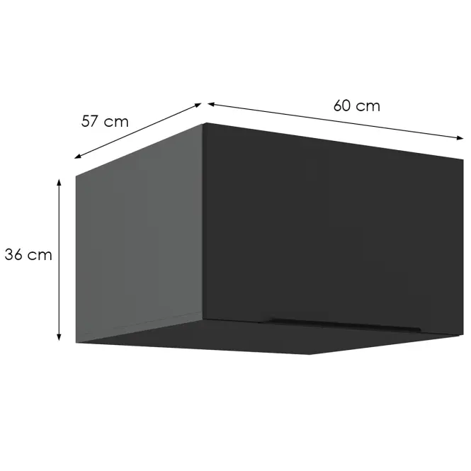 Kuchynská skrinka Aria-Bl/Ant Anti Fingerprint 60 Nagu-36 1f