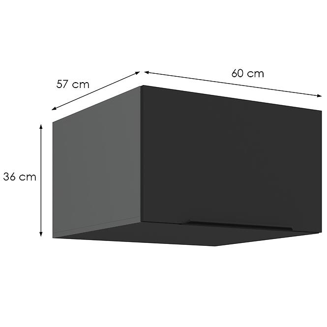 Kuchynská skrinka Aria-Bl/Ant Anti Fingerprint 60 Nagu-36 1f