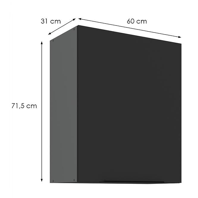 Kuchynská skrinka Aria-Bl/Ant Anti Fingerprint 60g-72 1f,2