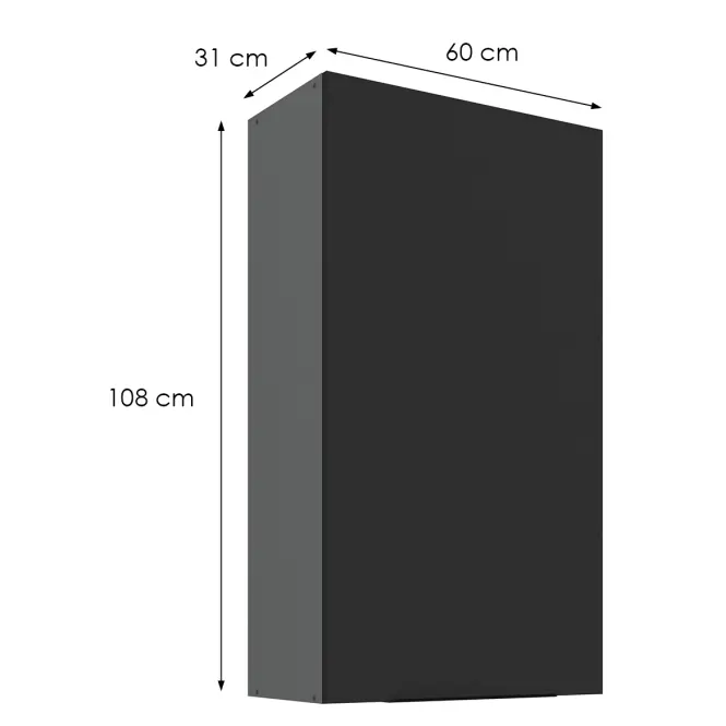 Kuchynská skrinka Aria-Bl/Ant Anti Fingerprint 60g-108 1f