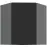 Kuchynská skrinka Aria-Bl/Ant Anti Fingerprint 60x60 Gn-72 1f (45°)