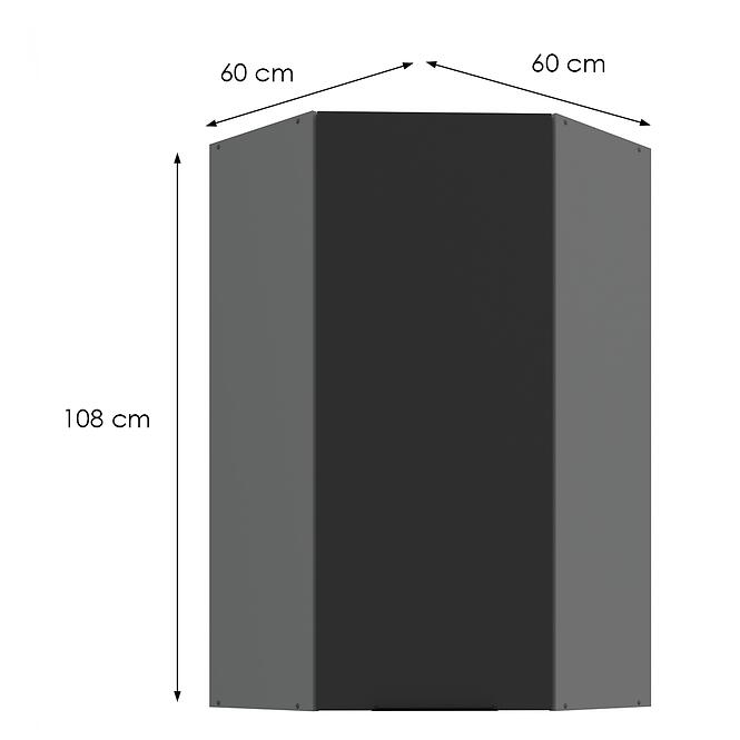 Kuchynská skrinka Aria-Bl/Ant Anti Fingerprint 60x60 Gn-108 1f (45°),2