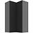 Kuchynská skrinka Aria-Bl/Ant Anti Fingerprint 60x60 Gn-108 2f (90°)