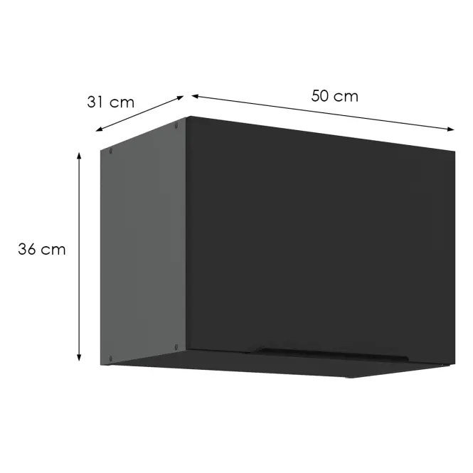 Kuchynská skrinka Aria-Bl/Ant Anti Fingerprint 50gu-36 1f