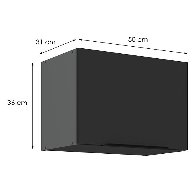 Kuchynská skrinka Aria-Bl/Ant Anti Fingerprint 50gu-36 1f