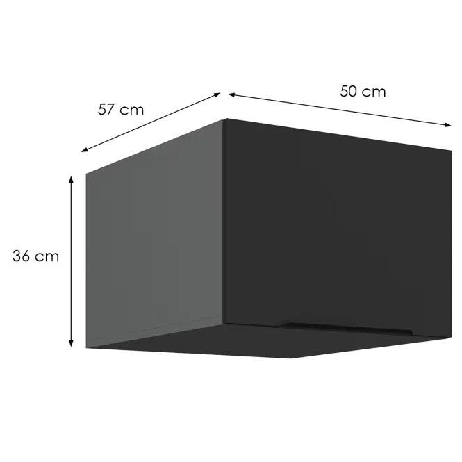 Kuchynská skrinka Aria-Bl/Ant Anti Fingerprint 50 Nagu-36 1f