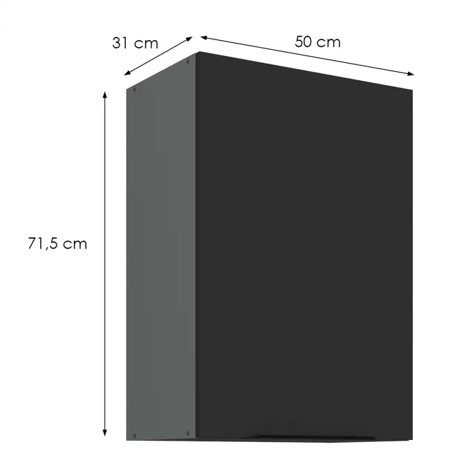 Kuchynská skrinka Aria-Bl/Ant Anti Fingerprint 50g-72 1f