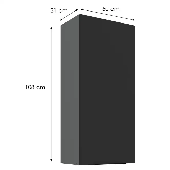 Kuchynská skrinka Aria-Bl/Ant Anti Fingerprint 50g-108 1f