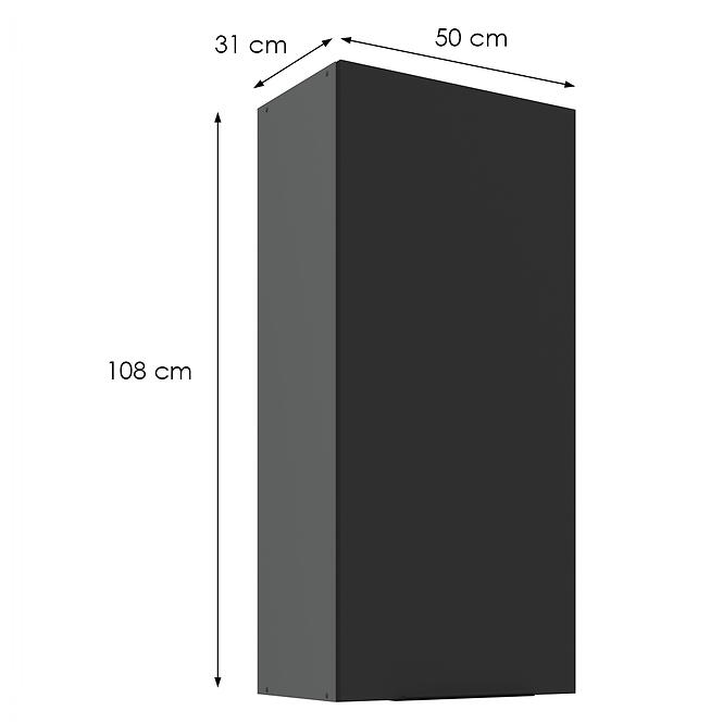 Kuchynská skrinka Aria-Bl/Ant Anti Fingerprint 50g-108 1f