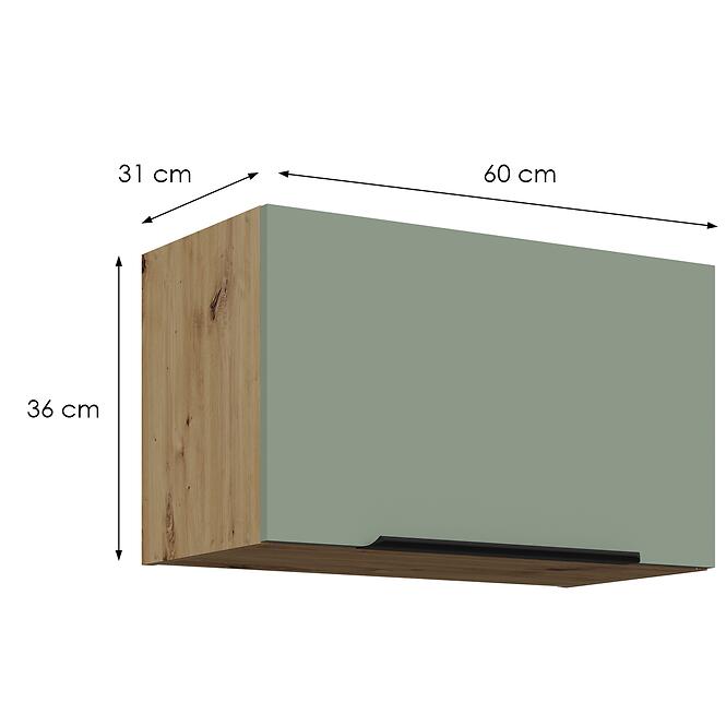 Kuchynská skrinka Aria-Sa/Ar Anti Fingerprint 60gu-36 1f