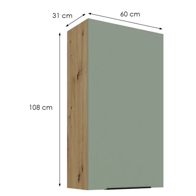 Kuchynská skrinka Aria-Sa/Ar Anti Fingerprint 60g-108 1f