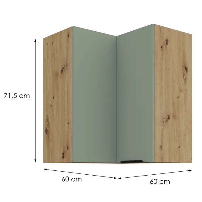 Kuchynská skrinka Aria-Sa/Ar Anti Fingerprint 60x60 Gn-72 2f (90°)