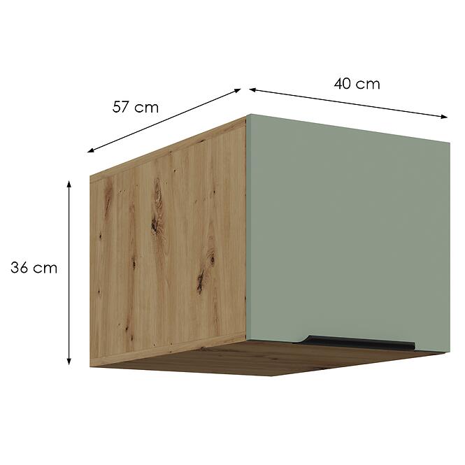 Kuchynská skrinka Aria-Sa/Ar Anti Fingerprint 40 Nagu-36 1f,2