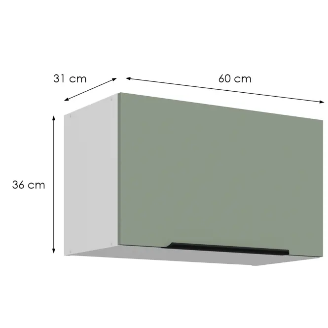 Kuchynská skrinka Aria-Sa/Wh Anti Fingerprint 60gu-36 1f