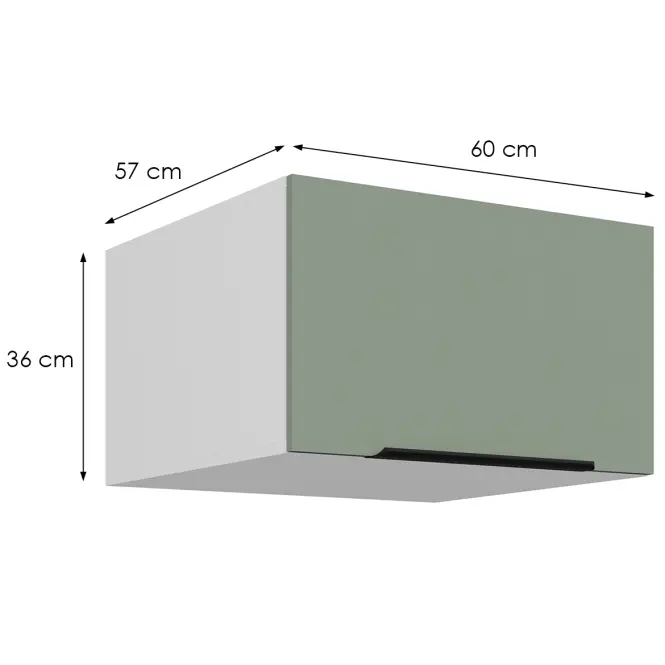 Kuchynská skrinka Aria-Sa/Wh Anti Fingerprint 60 Nagu-36 1f