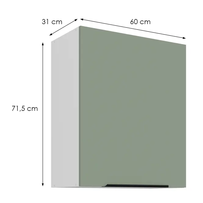 Kuchynská skrinka Aria-Sa/Wh Anti Fingerprint 60g-72 1f