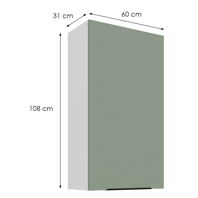 Kuchynská skrinka Aria-Sa/Wh Anti Fingerprint 60g-108 1f