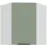 Kuchynská skrinka Aria-Sa/Wh Anti Fingerprint 60x60 Gn-72 1f (45°)
