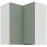 Kuchynská skrinka Aria-Sa/Wh Anti Fingerprint 60x60 Gn-72 2f (90°)