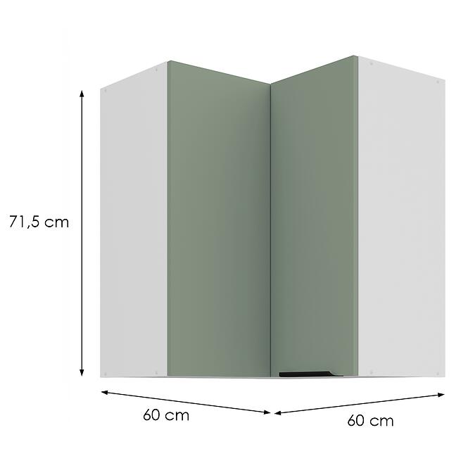 Kuchynská skrinka Aria-Sa/Wh Anti Fingerprint 60x60 Gn-72 2f (90°),2