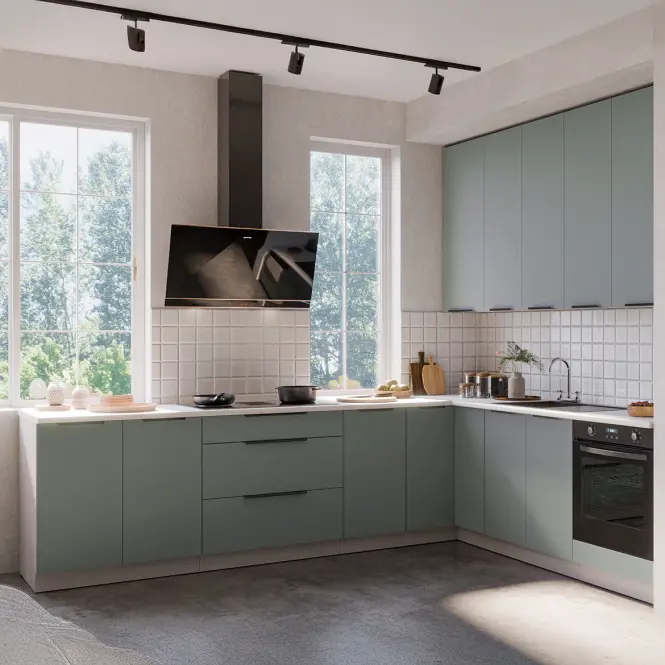 Kuchynská skrinka Aria-Sa/Wh Anti Fingerprint 60x60 Gn-108 2f (90°)