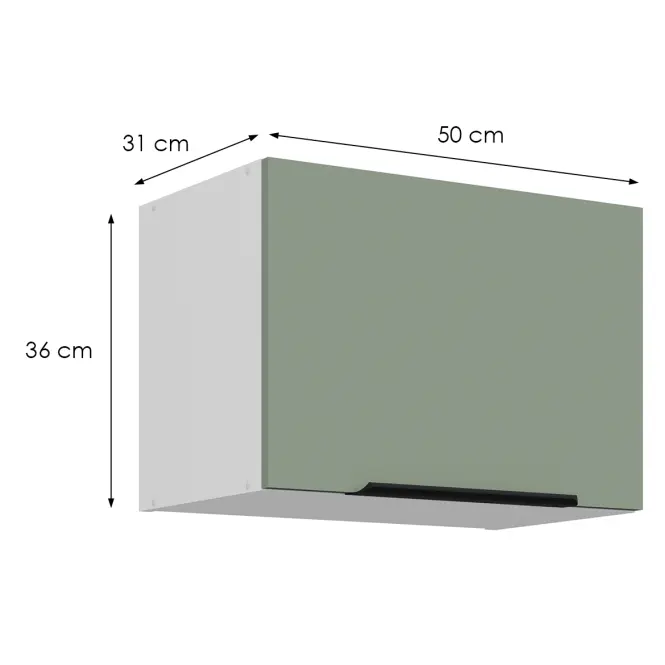 Kuchynská skrinka Aria-Sa/Wh Anti Fingerprint 50gu-36 1f