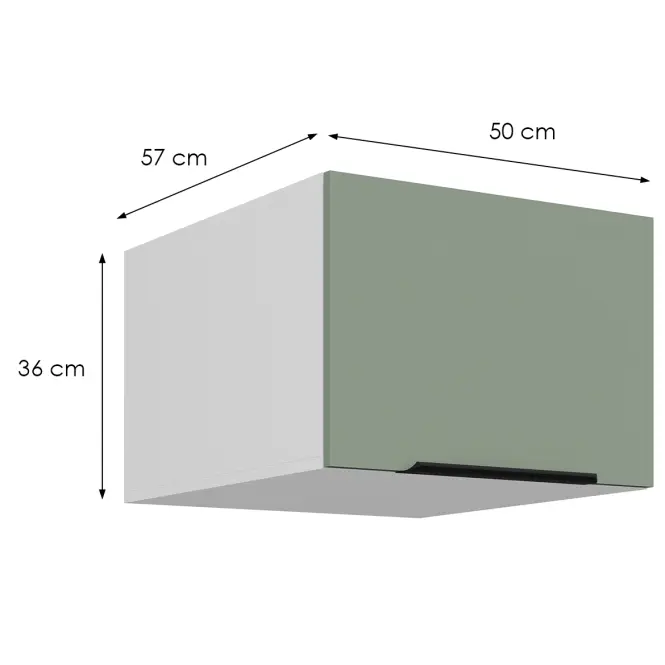 Kuchynská skrinka Aria-Sa/Wh Anti Fingerprint 50 Nagu-36 1f