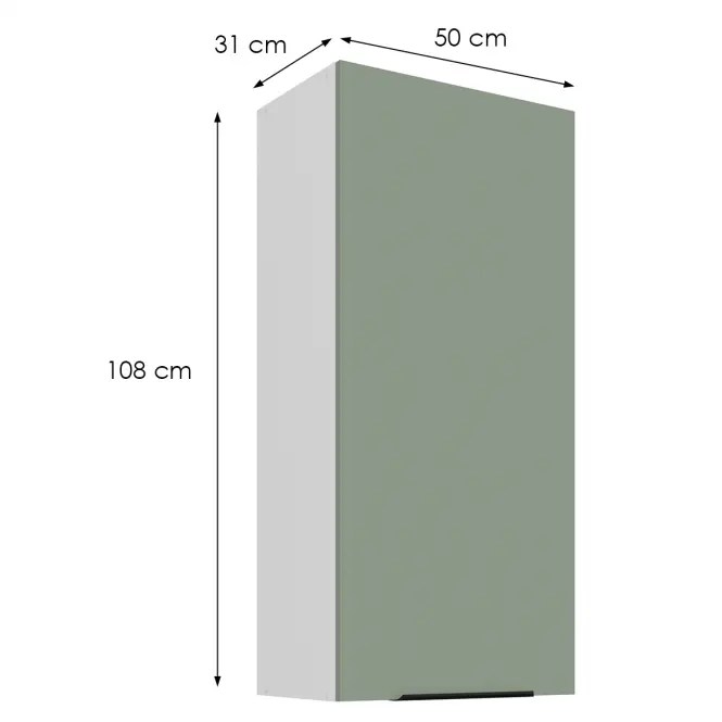 Kuchynská skrinka Aria-Sa/Wh Anti Fingerprint 50g-108 1f