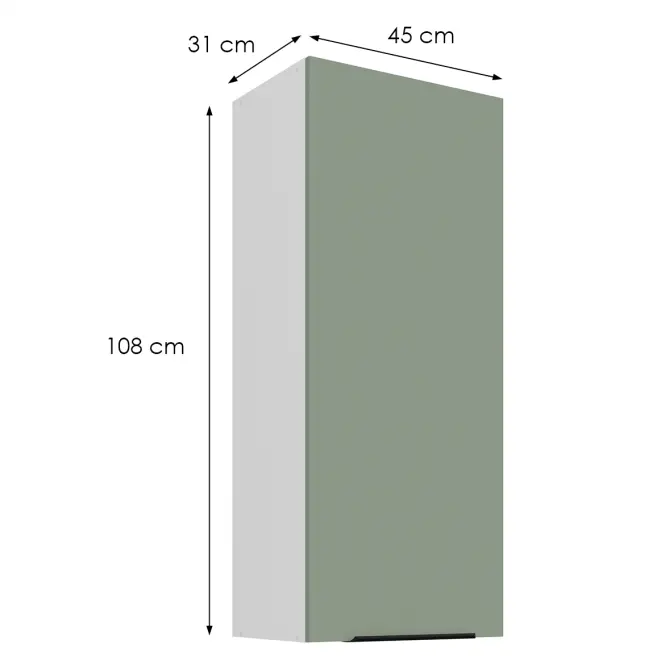 Kuchynská skrinka Aria-Sa/Wh Anti Fingerprint 45g-108 1f