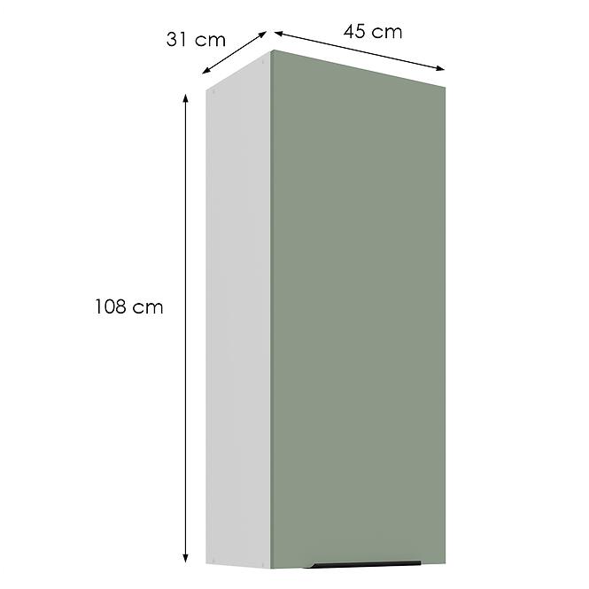 Kuchynská skrinka Aria-Sa/Wh Anti Fingerprint 45g-108 1f,2