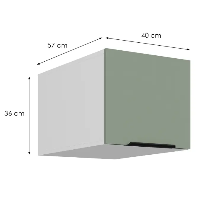 Kuchynská skrinka Aria-Sa/Wh Anti Fingerprint 40 Nagu-36 1f