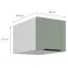 Kuchynská skrinka Aria-Sa/Wh Anti Fingerprint 40 Nagu-36 1f,2