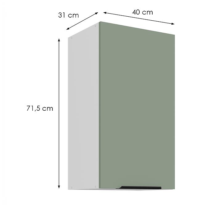 Kuchynská skrinka Aria-Sa/Wh Anti Fingerprint 40g-72 1f,2