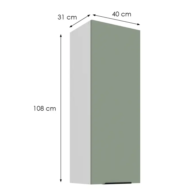 Kuchynská skrinka Aria-Sa/Wh Anti Fingerprint 40g-108 1f