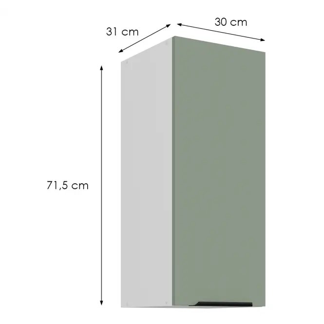 Kuchynská skrinka Aria-Sa/Wh Anti Fingerprint 30g-72 1f