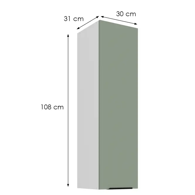 Kuchynská skrinka Aria-Sa/Wh Anti Fingerprint 30g-108 1f