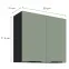 Kuchynská skrinka Aria-Sa/Bl Anti Fingerprint 80g-72 2f,2