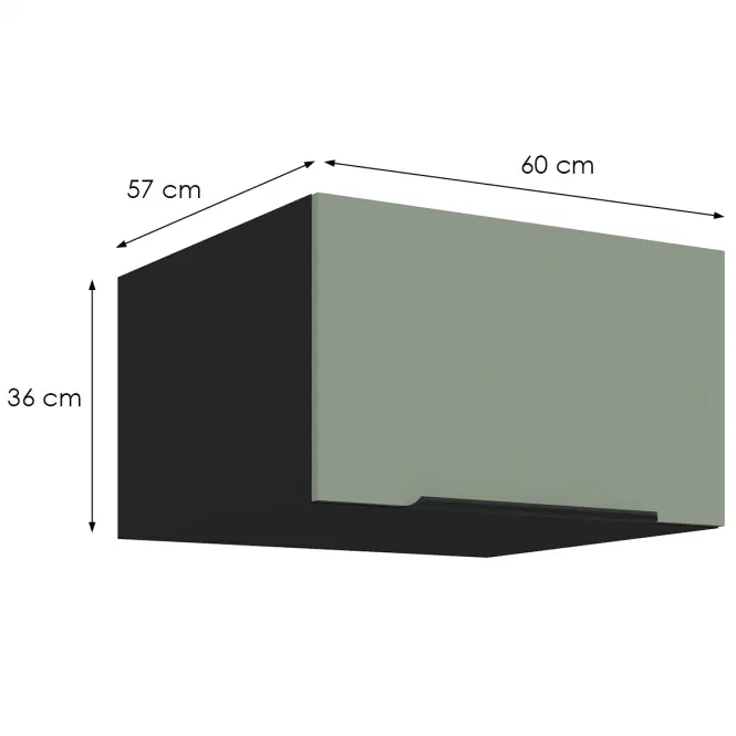 Kuchynská skrinka Aria-Sa/Bl Anti Fingerprint 60 Nagu-36 1f