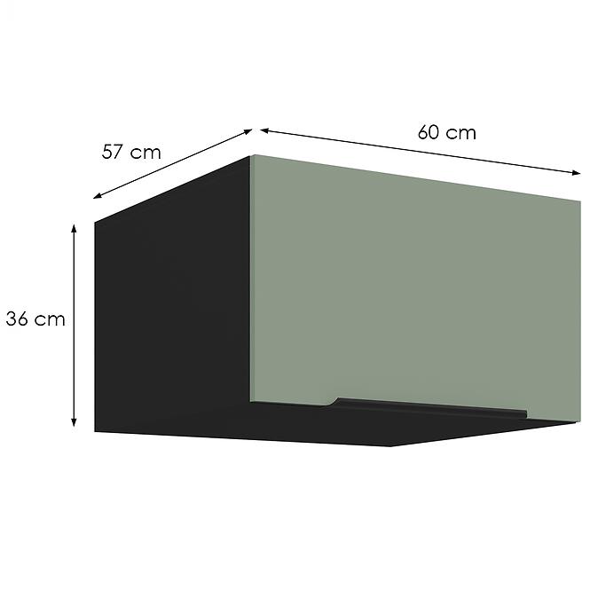 Kuchynská skrinka Aria-Sa/Bl Anti Fingerprint 60 Nagu-36 1f,2