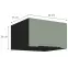 Kuchynská skrinka Aria-Sa/Bl Anti Fingerprint 60 Nagu-36 1f,2