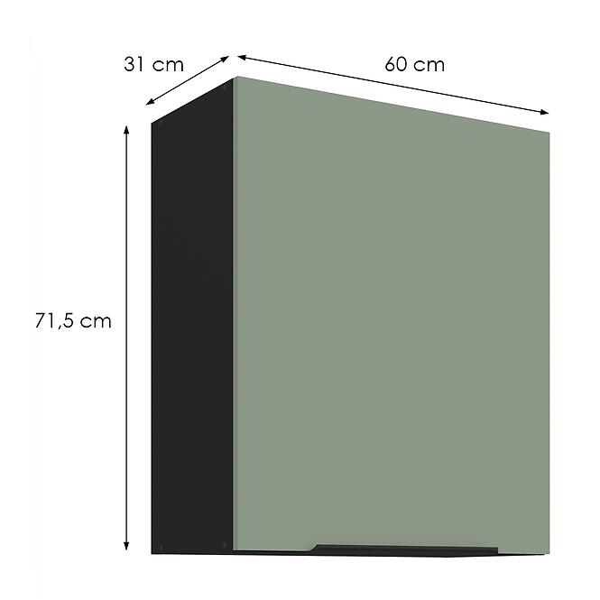 Kuchynská skrinka Aria-Sa/Bl Anti Fingerprint 60g-72 1f,2