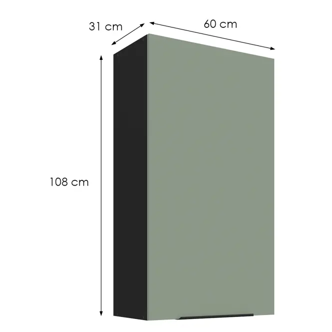 Kuchynská skrinka Aria-Sa/Bl Anti Fingerprint 60g-108 1f