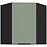 Kuchynská skrinka Aria-Sa/Bl Anti Fingerprint 60x60 Gn-72 1f (45°)