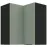 Kuchynská skrinka Aria-Sa/Bl Anti Fingerprint 60x60 Gn-72 2f (90°)